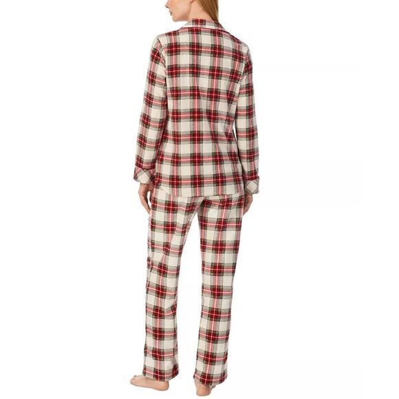 New! RALPH LAUREN Women's Plaid Microfleece Pajama PJ Set Top & Pant Packaged XL - Picture 2 of 6